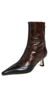 Aeyde Brown & Black Sila Dual-toned Boots In Multi