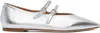 Aeyde Franny Ballerina Shoes In Silver