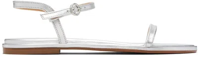 Aeyde Silver Nettie Leather Sandals