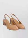 Aeyde Slingback Almond Toe Block Heel Pumps