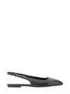 Aeyde 10mm Geraldine Napa Slingback Flats In Black