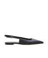 Aeyde 10mm Geraldine Napa Slingback Flats In Black