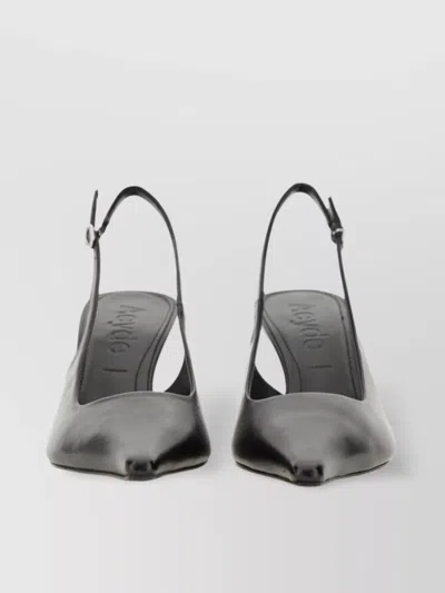 Aeyde Slingback Sandals "fernanda" Buckle Detail In Gray