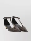 Aeyde Liz Snake Print Calf Leather Moka Shoes