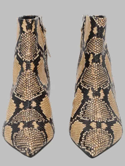 Aeyde Snakeskin-print Leather Ankle Boots In Multi