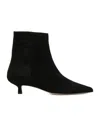 Aeyde Sofie 45mm Suede Boots In Black