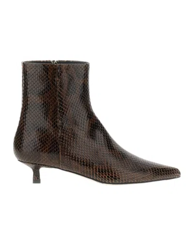 Aeyde Sofie Ankle Boots In Brown
