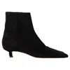 Aeyde Sofie Kitten-heel Ankle Boots In Black Suede In Black