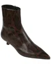 Aeyde Sofie Snake Print Calf Leather Moka In Animal Print