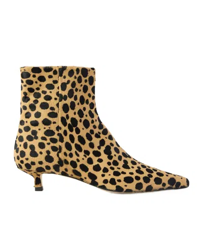 Aeyde Sofie Leopard-print Calf Hair Pumps In Brown