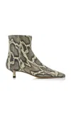 Aeyde Pointed Ankle Boots In Animal