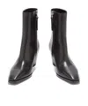Aeyde Solid Color Ankle Heeled Boots In Black