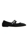 Aeyde Uma Eyelet Ballet Flats In Black