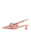 Aeyde Solid Color High Heels In Pink