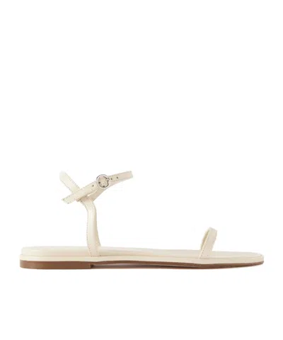 AEYDE SOLID COLOR LEATHER SANDALS