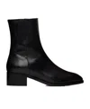 Aeyde Solid Leather Ankle Boots In Multi