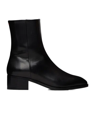 Aeyde Solid Leather Ankle Boots In Multi