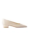 Aeyde Solid Leather Pumps In Neutral