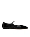 Aeyde Maryjane Leather Ballerina Shoes In Black