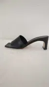 Aeyde Square-headed High-heeled Sandals In Black