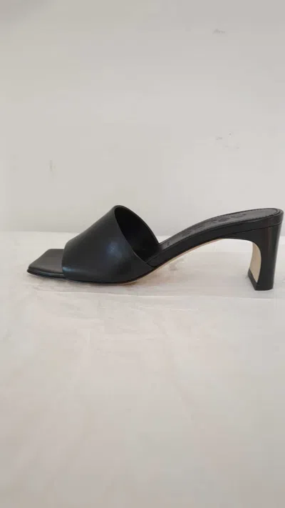 Aeyde Square-headed High-heeled Sandals In Black