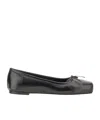 Aeyde 10mm Gabriella Nappa Leather Flats In Black