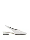 Aeyde Square Toe Dua Pumps In White