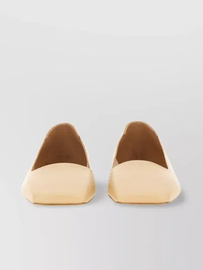 Aeyde Square Toe Flat Sole Ballerina
