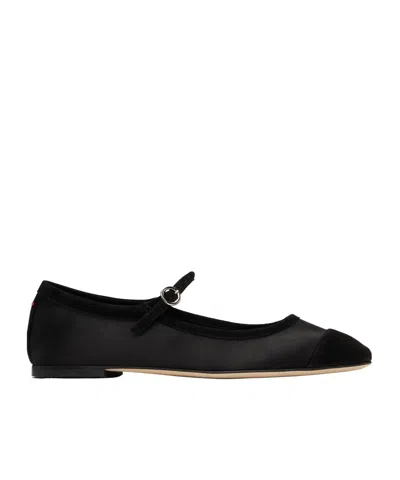 Aeyde Mary Jane Shoes With Flat Soles In Black