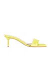 Aeyde Ilvy Satin Mules In Yellow