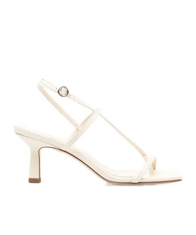 Aeyde Square-toe High-heeled Sandals In Pink
