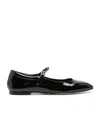 Aeyde Square Toe Mary Janes In Black