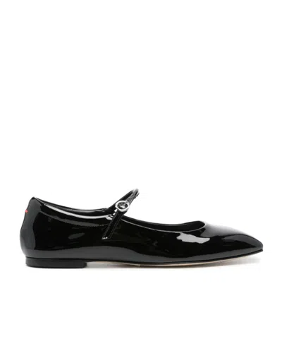 Aeyde Square Toe Mary Janes In Black