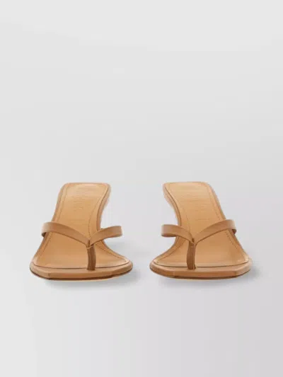 Aeyde Square Toe Mid Heel Sandals
