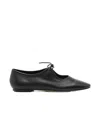 Aeyde Square-toed Ballet Shoes In Black