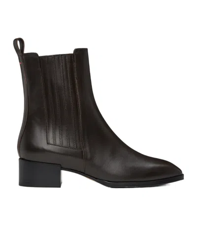 Aeyde Square-toed Short Boots In Black