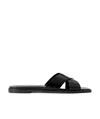 Aeyde Strappy Leather Sandals In Black