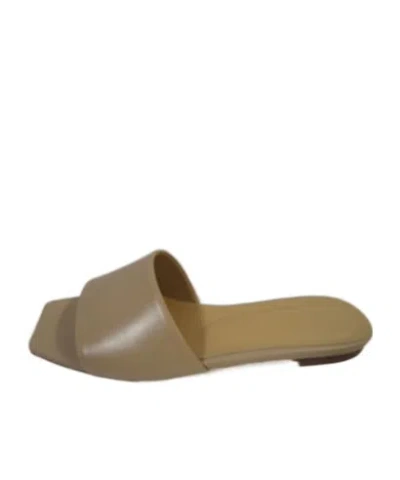 Aeyde Square-toed Slippers In Brown
