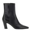 Aeyde Square-toe Ankle Boots In Black