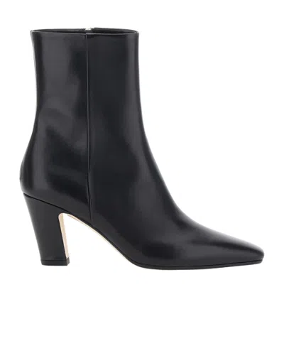 Aeyde Square-toe Ankle Boots In Black