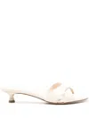 AEYDE AEYDE STINA PATENT CALF LEATHER CREAMY SHOES