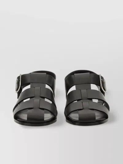 AEYDE STRAPPY OPEN TOE FLAT SOLE SANDALS