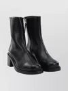 Aeyde Stylish Ankle Boots Block Heel In Black