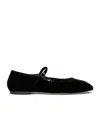 Aeyde Uma Nappa Leather Ballet Flats In Black
