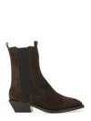 Aeyde Suede Boot In Brown
