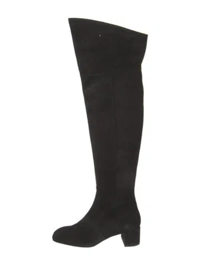 Pre-owned Aeyde Suede Boots In Black