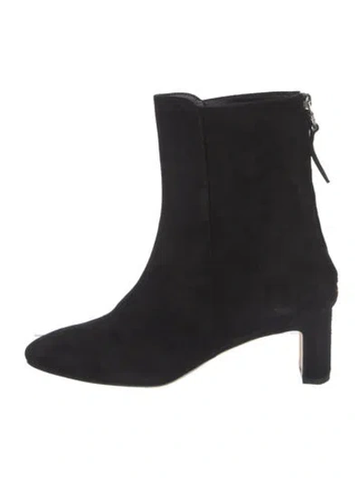 Pre-owned Aeyde Suede Boots In Black
