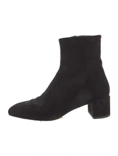 Pre-owned Aeyde Suede Boots In Black