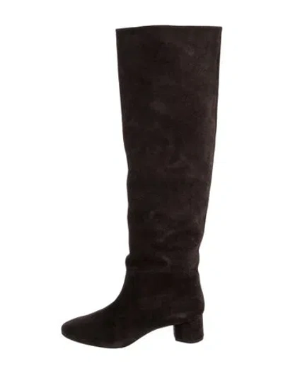 Pre-owned Aeyde Suede Boots In Brown
