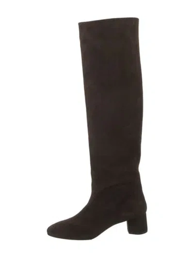 Pre-owned Aeyde Suede Boots In Brown